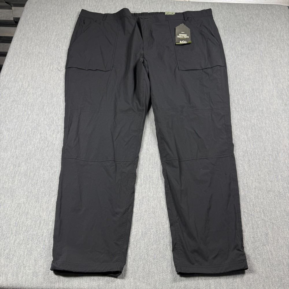 REI Co-op Savanna Trails Pants Womens 26W Black Hiking Outdoor Stretch UPF 50 PI